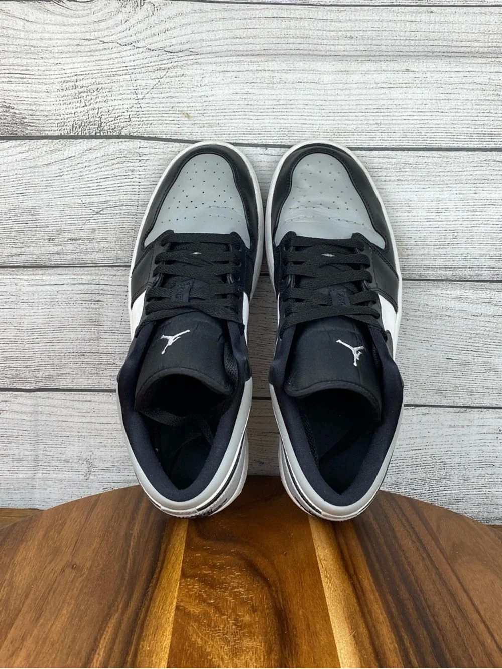 Nike Air Jordan 1 Low Shadow Toe Black Grey Shoes 553558-052 Men’s Size 11.5 - Picture 10 of 12